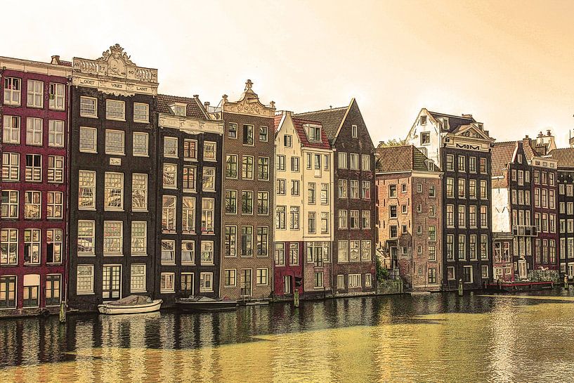 Innenstadt von Amsterdam Niederlande Alt von Hendrik-Jan Kornelis