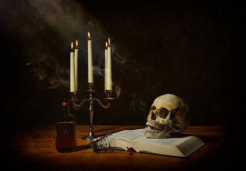 Nature morte, lumière et mort