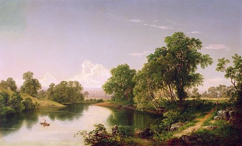 David Johnson,Op de Esopus Creek, Ulster County, NY