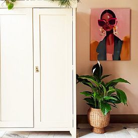 Customer photo: Bold in Pink by Carla Van Iersel, on canvas