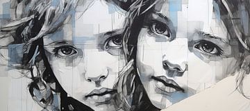 City Innocence 3 | Urban Art | Banksy Style van Blikvanger Schilderijen