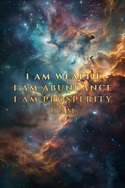 I Am Wealth – Spiritual Cosmic Art