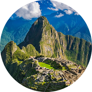 Uitzicht op de verborgen stad, Machu Picchu, Peru