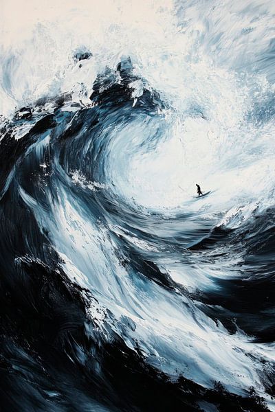 Wilde Welle von Poster Art Shop