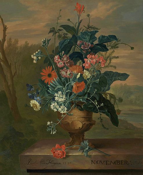 Twelve months of flowers: November, Jacob van Huysum by Masterful Masters