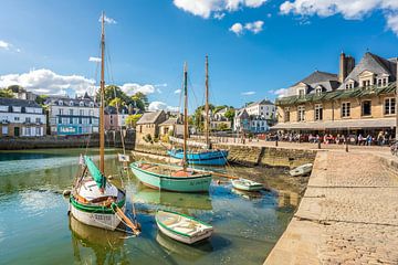 De haven van Port Saint-Goustan, Auray, Bretagne van Christian Müringer