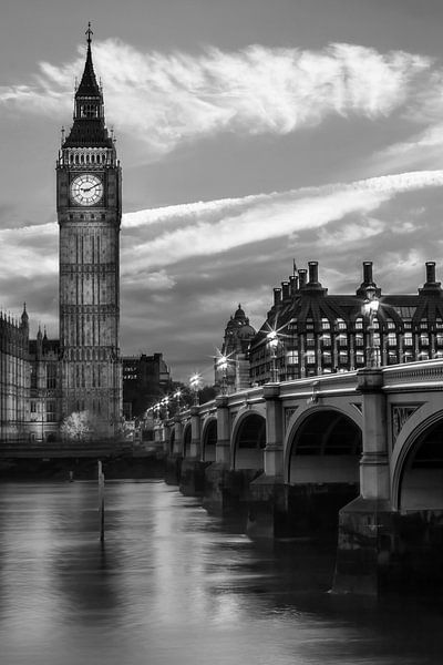 Le soir au pont de Westminster par Melanie Viola