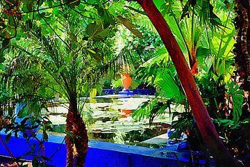 View To the Lily Pond Marrakesh by Dorothy Berry-Lound