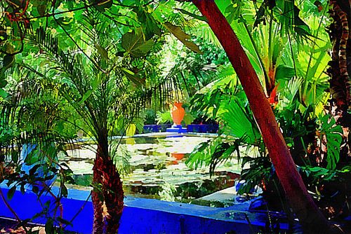 Uitzicht op de Lelievijver Marrakech