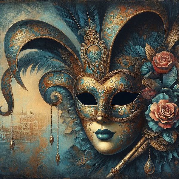 Venetian mask by Nicolette Vermeulen