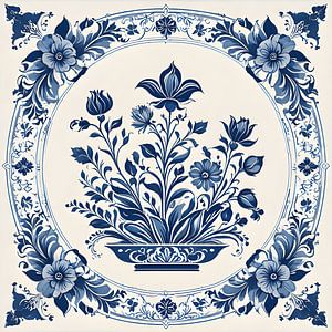 Delfter Blau Blumen