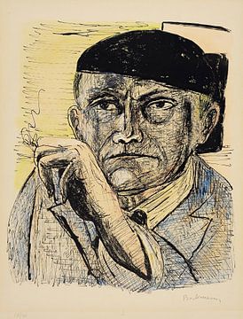 Max Beckmann - Zelfportret (1946) van Peter Balan