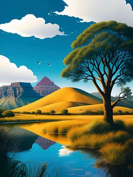 Friedliche Landschaft in Afrika von All Africa