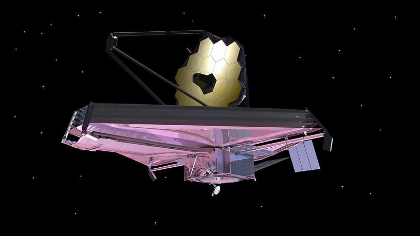 James Webb Telescope impression from NASA by Brian Morgan