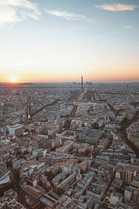 Parijs van bovenaf van Youri Zwart