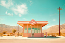 Glacier abandonné en Californie - Image enchanteresse à la Wes Anderson sur Roger VDB