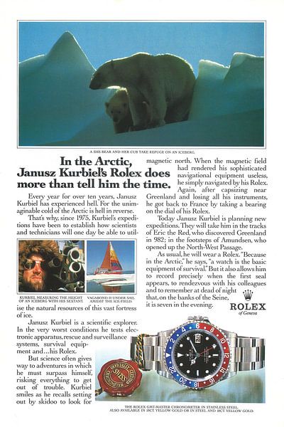 Rolex reclame 1990 van Jaap Ros