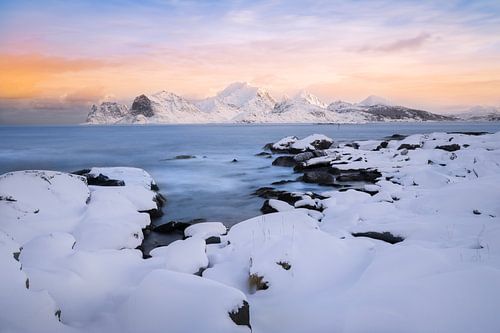 Lever du soleil en hiver sur Roelie Steinmann
