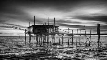 Trabocco - Abruzzen - Infrarot schwarz-weiß