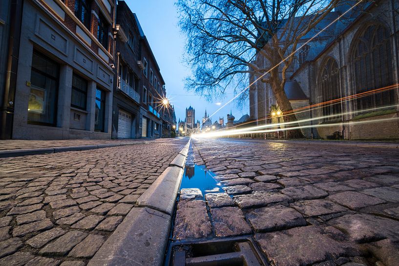 Morgenfotografie von Gent, der Hauptstadt von Ostflandern von Marcel Derweduwen