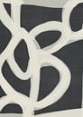 Japandi Brush Stroke Flow #3 | Black White by Bohomadic Studio thumbnail