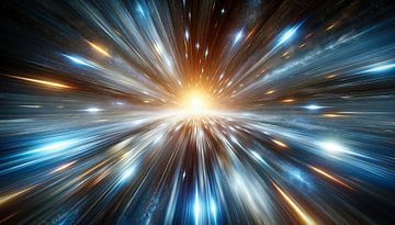 Kosmische uitbarsting van licht van Jonas Weinitschke