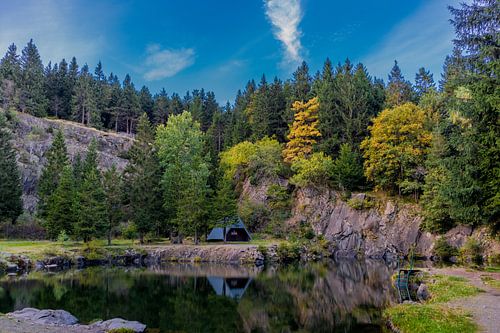 Herfstidylle op de Rennsteig
