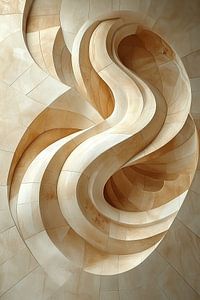 Beige Formen | Sandfarbene Formen Wellen