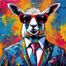 Pop Art Lama 01.10 van Blikvanger Schilderijen thumbnail