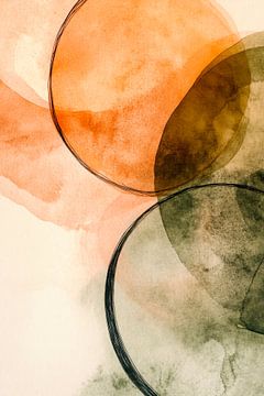 Abstracte kleuren en vormen gecombineerd van Poster Art Shop