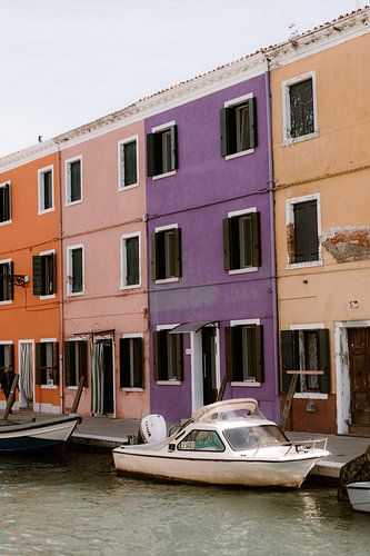 Maisons colorées à Venise.