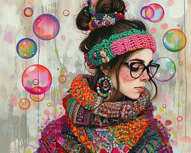 Bunte Träumerei von Abstraktes Gemälde