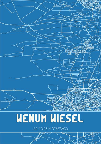 Blueprint | Map | Wenum Wiesel (Gelderland) by Prints of Place