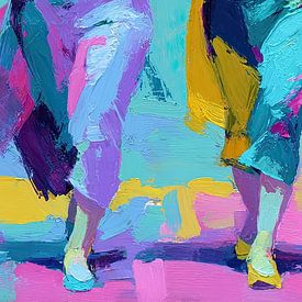 Energetic Movement in Color van De Mooiste Kunst