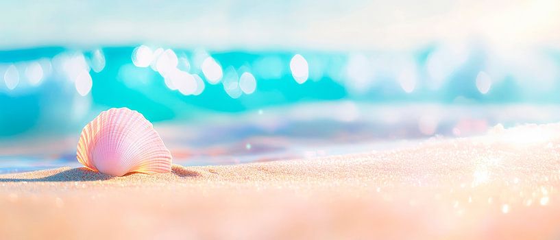 Gentle waves and shell beaches by Poster Art Shop