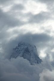 Matterhorn in den Wolken, Zermatt, Schweiz