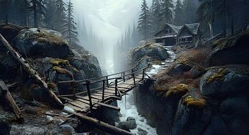remote mountain hut by Nick Wendt