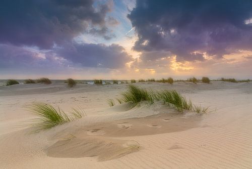 sunset on the coast of Zeeland by Rob Bout