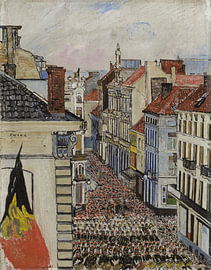 James Ensor, Musik in der Vlaanderenstraat, 1891