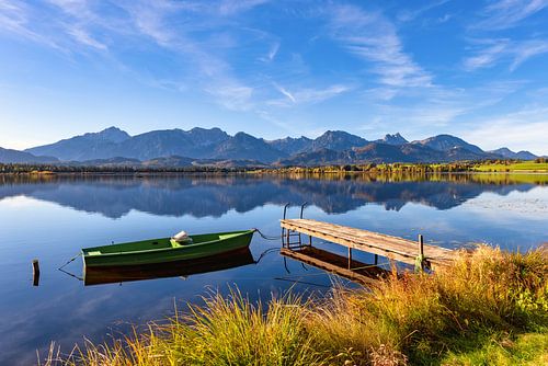 Le bateau solitaire du Hopfensee