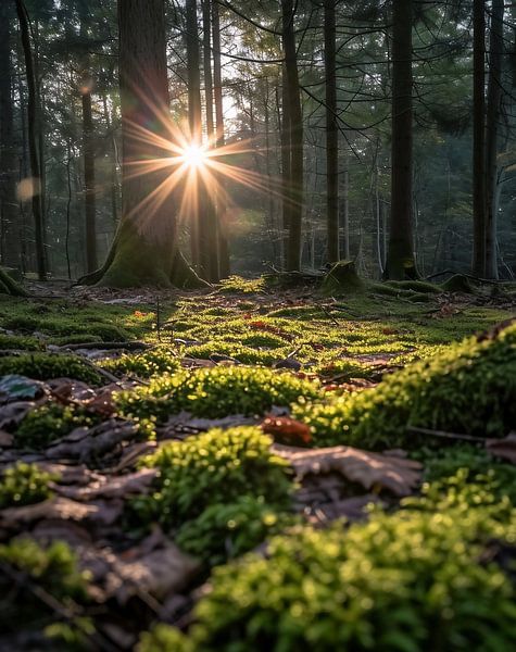 Herbstwald von fernlichtsicht