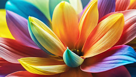 Flower with different colours