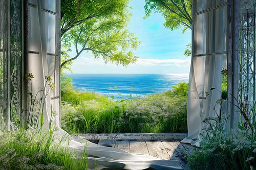 uitzicht vanuit het huis of door natuurlijk kader buiten