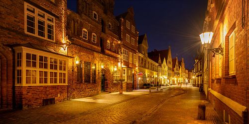 Oude binnenstad van de stad Lüneburg op de Lüneburger Heide in Nedersaksen