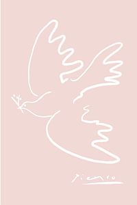 Coquette Esthetische duif van Picasso van Hella Maas