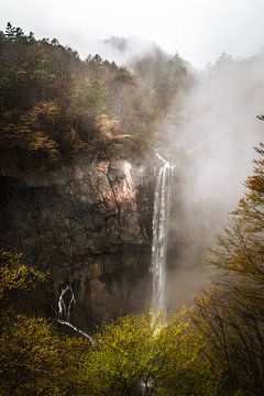 Kegon waterval in Nikko, Japan van Jelmer Laernoes