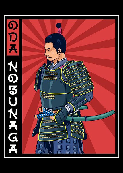 Oda Nobunaga en armure avec katana par Pixelbull Design