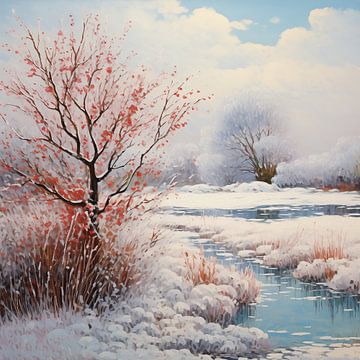 Winter Landscape van Liv Jongman