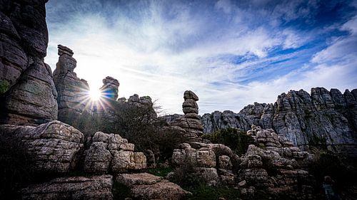 De ruige rotsen van Torcal de Antequera