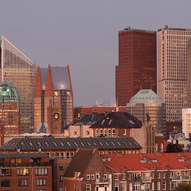 Ligne d'horizon du centre ville de La Haye III sur Bart van Hoek